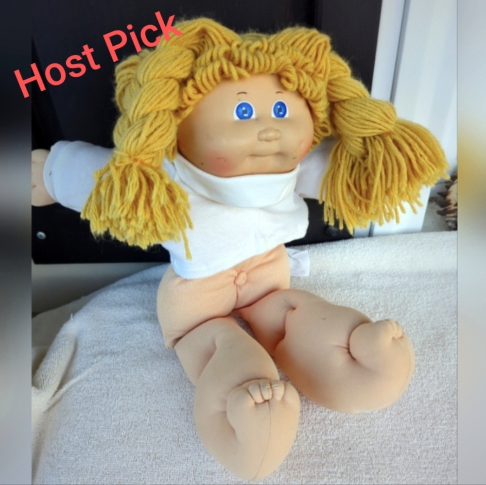 🩷Cabbage Patch Kids 1982 Doll by Xavier Roberts Vintage  Blonde Hair Blue Eyes